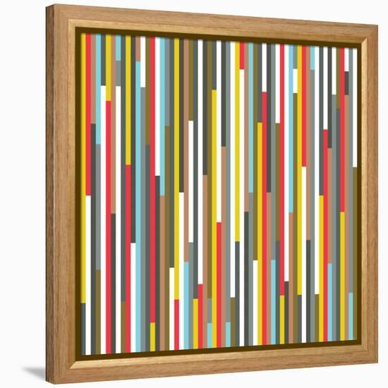 Technicolour Stripes-Fimbis-Framed Premier Image Canvas