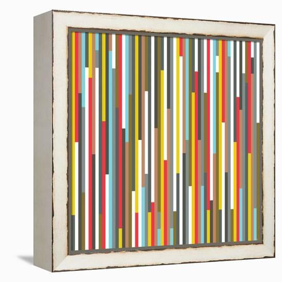 Technicolour Stripes-Fimbis-Framed Premier Image Canvas