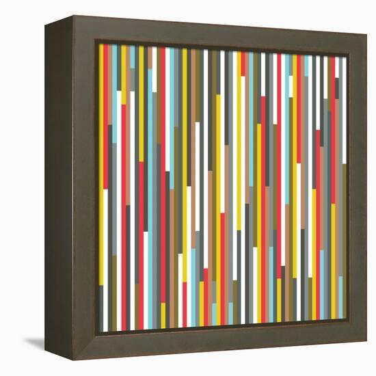 Technicolour Stripes-Fimbis-Framed Premier Image Canvas