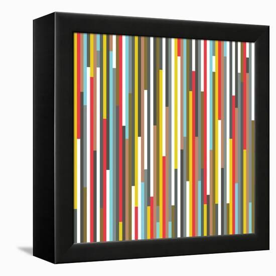 Technicolour Stripes-Fimbis-Framed Premier Image Canvas