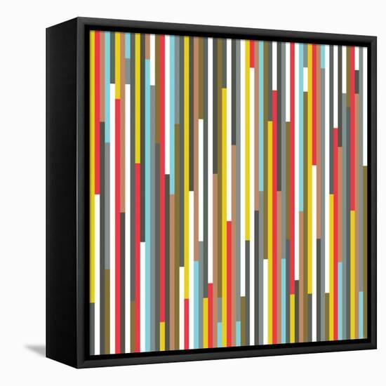 Technicolour Stripes-Fimbis-Framed Premier Image Canvas