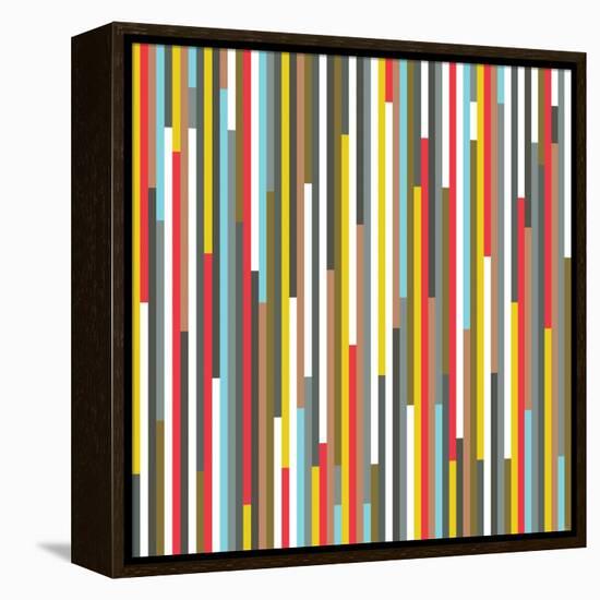 Technicolour Stripes-Fimbis-Framed Premier Image Canvas