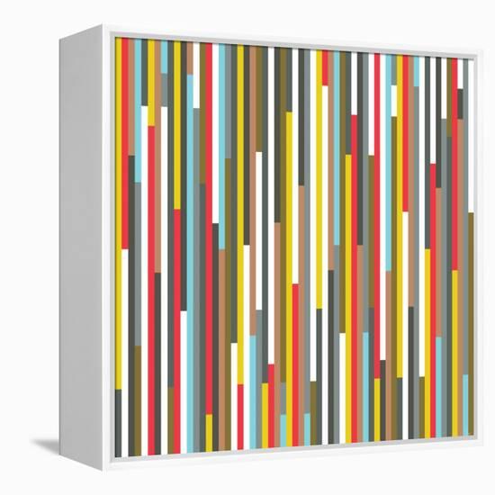 Technicolour Stripes-Fimbis-Framed Premier Image Canvas