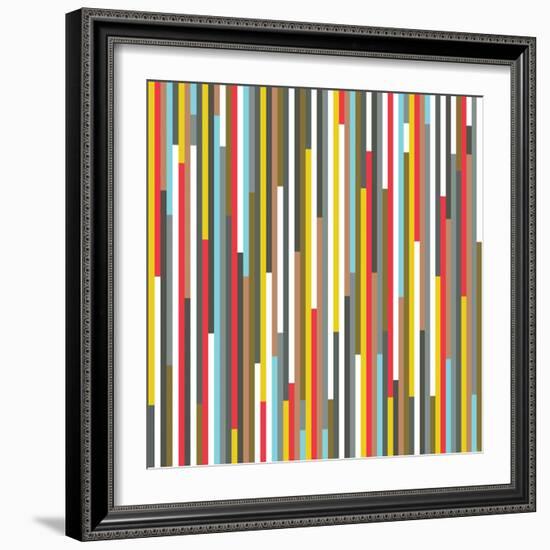 Technicolour Stripes-Fimbis-Framed Giclee Print