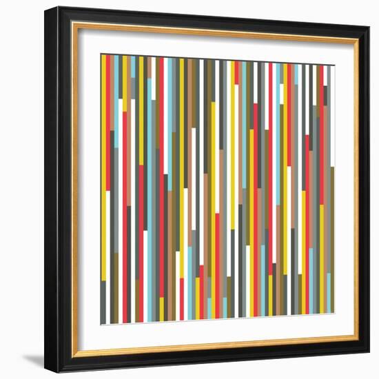 Technicolour Stripes-Fimbis-Framed Giclee Print