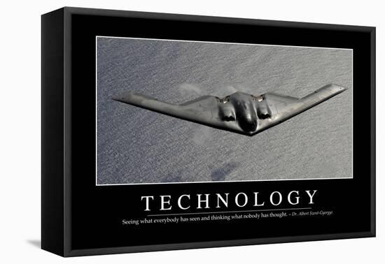 Technology: Inspirational Quote and Motivational Poster-null-Framed Premier Image Canvas