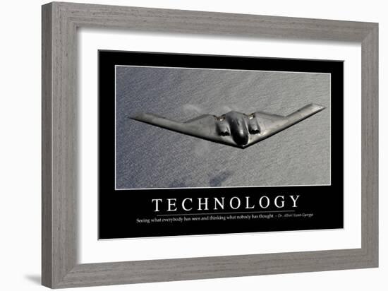 Technology: Inspirational Quote and Motivational Poster-null-Framed Premium Photographic Print