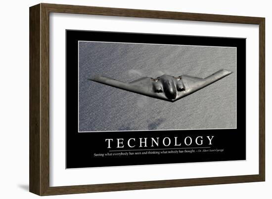 Technology: Inspirational Quote and Motivational Poster-null-Framed Premium Photographic Print