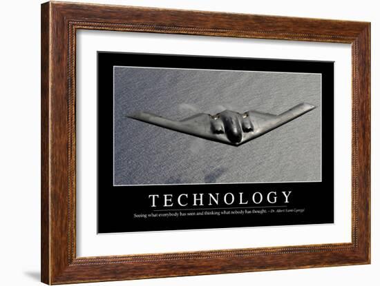 Technology: Inspirational Quote and Motivational Poster-null-Framed Photographic Print