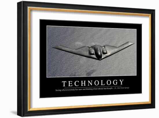 Technology: Inspirational Quote and Motivational Poster-null-Framed Photographic Print