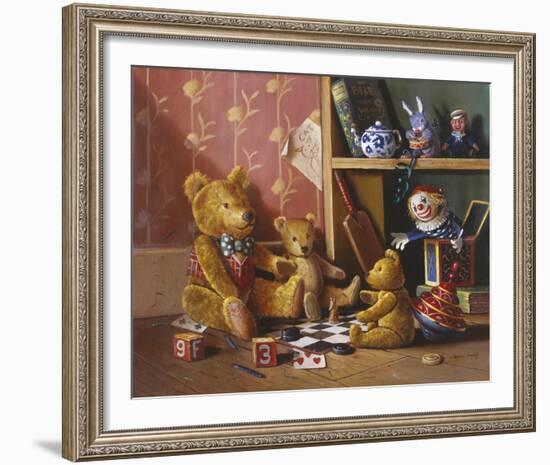 Ted and Friends III-Raymond Campbell-Framed Giclee Print