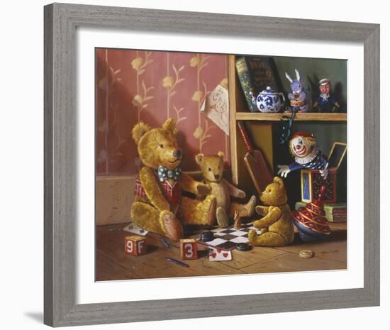 Ted and Friends III-Raymond Campbell-Framed Giclee Print