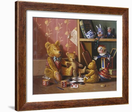 Ted and Friends III-Raymond Campbell-Framed Giclee Print