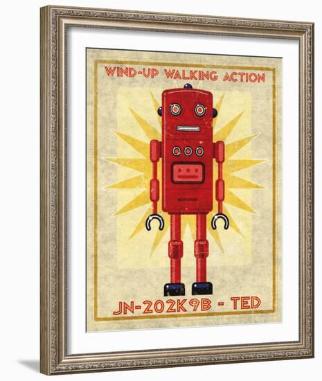 Ted Box Art Robot-John Golden-Framed Art Print