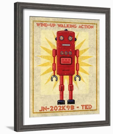 Ted Box Art Robot-John Golden-Framed Art Print