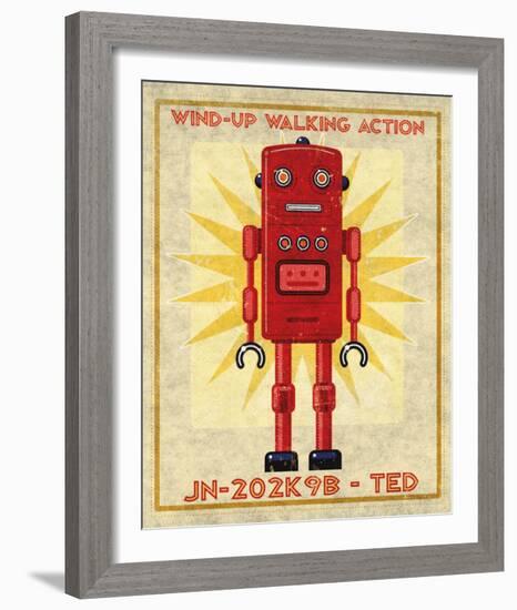 Ted Box Art Robot-John Golden-Framed Art Print