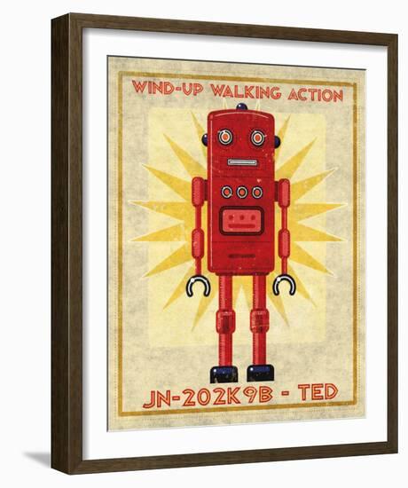 Ted Box Art Robot-John Golden-Framed Art Print