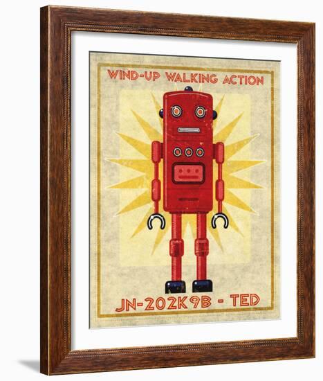 Ted Box Art Robot-John Golden-Framed Art Print