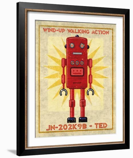 Ted Box Art Robot-John Golden-Framed Art Print