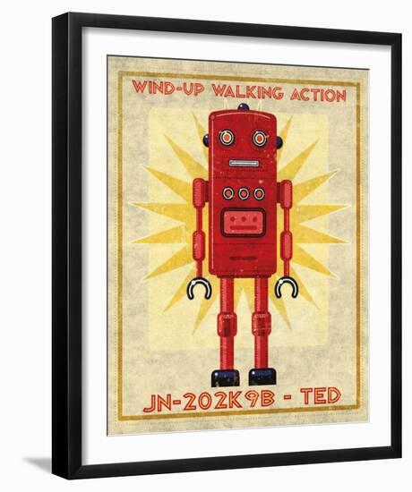 Ted Box Art Robot-John Golden-Framed Art Print