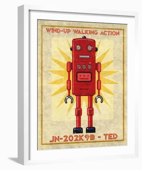 Ted Box Art Robot-John Golden-Framed Art Print