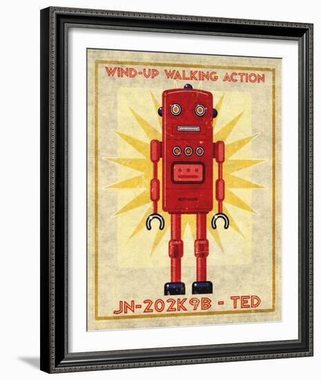 Ted Box Art Robot-John Golden-Framed Art Print