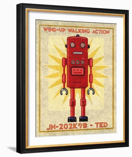 Ted Box Art Robot-John Golden-Framed Art Print