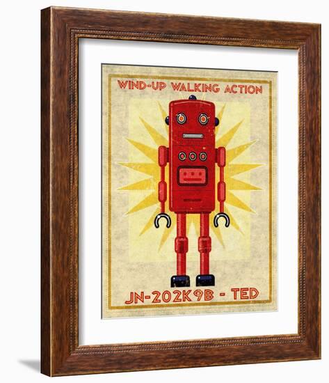 Ted Box Art Robot-John Golden-Framed Art Print