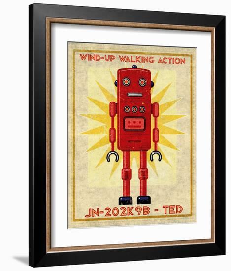 Ted Box Art Robot-John Golden-Framed Art Print