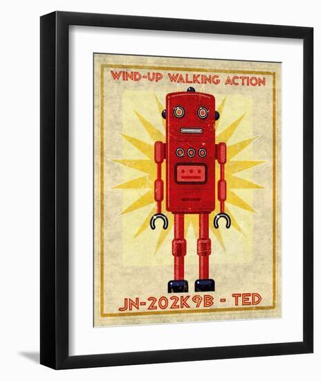 Ted Box Art Robot-John Golden-Framed Art Print