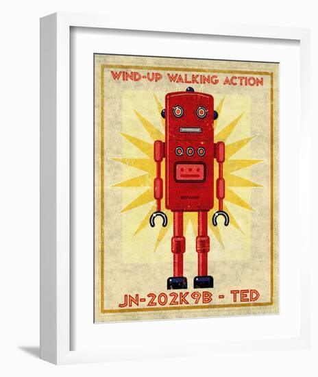 Ted Box Art Robot-John Golden-Framed Art Print