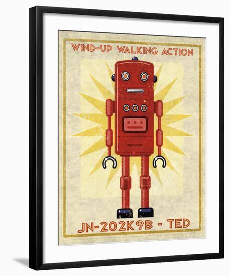 Ted Box Art Robot-John W^ Golden-Framed Art Print