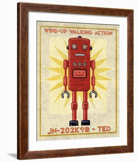 Ted Box Art Robot-John W^ Golden-Framed Art Print