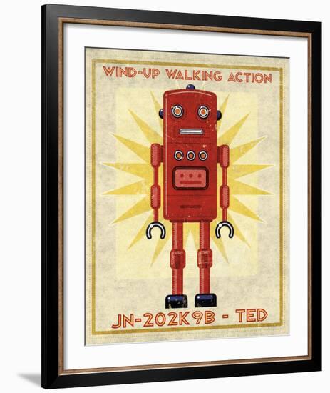 Ted Box Art Robot-John W^ Golden-Framed Art Print