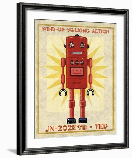 Ted Box Art Robot-John W^ Golden-Framed Art Print