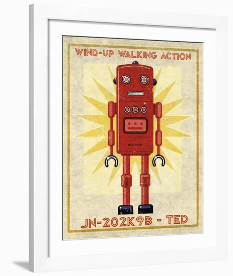 Ted Box Art Robot-John W^ Golden-Framed Art Print