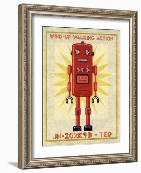 Ted Box Art Robot-John W Golden-Framed Giclee Print