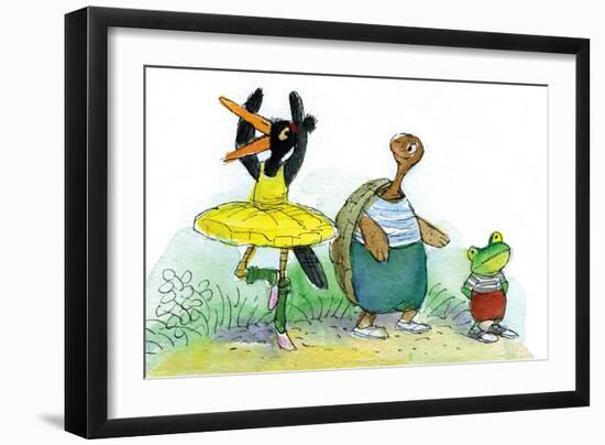 Ted, Ed, and Caroll are Great Friends - Turtle-Valeri Gorbachev-Framed Giclee Print