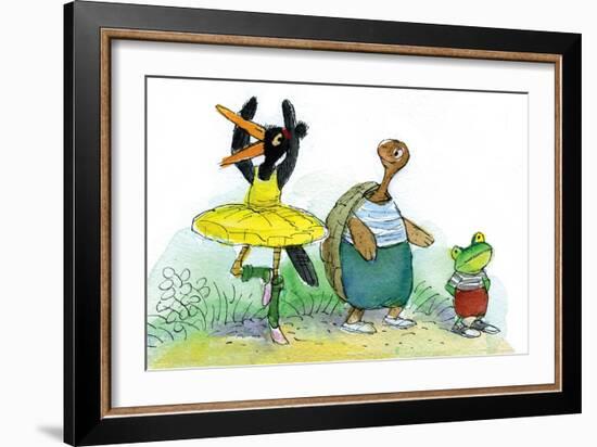 Ted, Ed, and Caroll are Great Friends - Turtle-Valeri Gorbachev-Framed Giclee Print