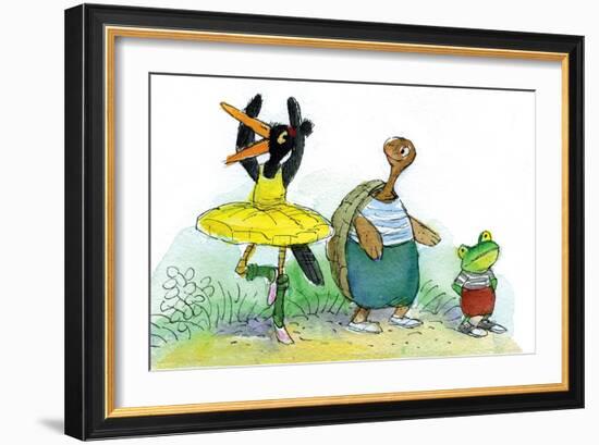 Ted, Ed, and Caroll are Great Friends - Turtle-Valeri Gorbachev-Framed Giclee Print