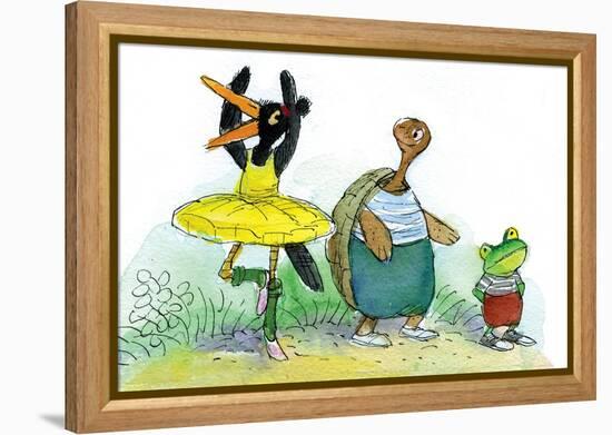 Ted, Ed, and Caroll are Great Friends - Turtle-Valeri Gorbachev-Framed Premier Image Canvas