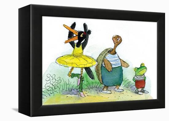 Ted, Ed, and Caroll are Great Friends - Turtle-Valeri Gorbachev-Framed Premier Image Canvas