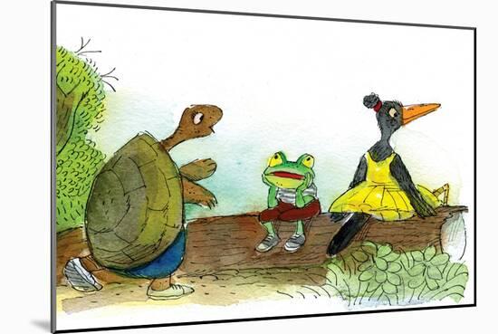 Ted, Ed, and Caroll are Great Friends - Turtle-Valeri Gorbachev-Mounted Giclee Print