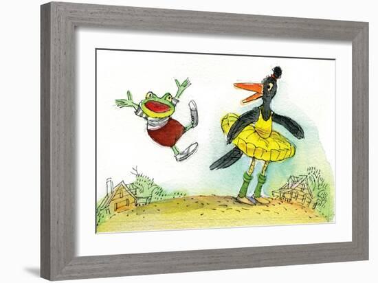 Ted, Ed and Caroll are Great Friends - Turtle-Valeri Gorbachev-Framed Giclee Print