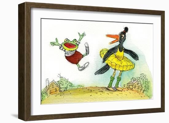 Ted, Ed and Caroll are Great Friends - Turtle-Valeri Gorbachev-Framed Giclee Print