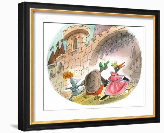 Ted, Ed and Caroll Happily Ever after 5 - Turtle-Valeri Gorbachev-Framed Giclee Print