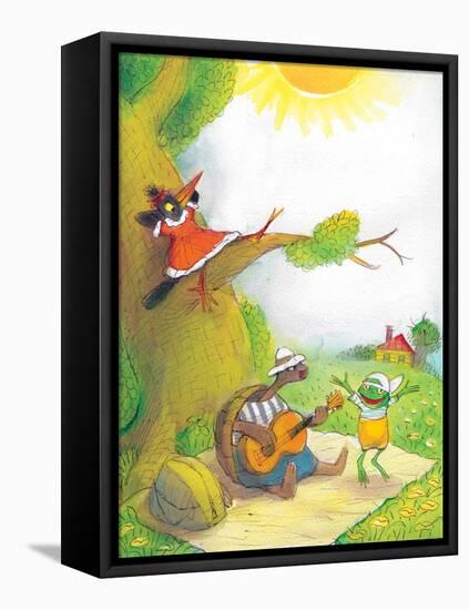 Ted, Ed and Caroll - the Picnic - Turtle-Valeri Gorbachev-Framed Premier Image Canvas