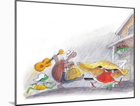 Ted, Ed and Caroll - the Picnic - Turtle-Valeri Gorbachev-Mounted Giclee Print