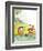 Ted, Ed and Caroll the Tiny Fish - Turtle-Valeri Gorbachev-Framed Giclee Print