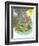 Ted, Ed, Caroll, and the Horse - Turtle-Valeri Gorbachev-Framed Giclee Print